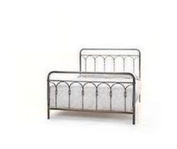 Sandbach Double Bed Frame - Antique Nickel